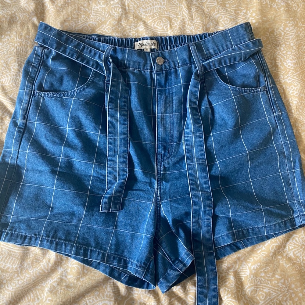 Madewell Denim Paperbag Shorts